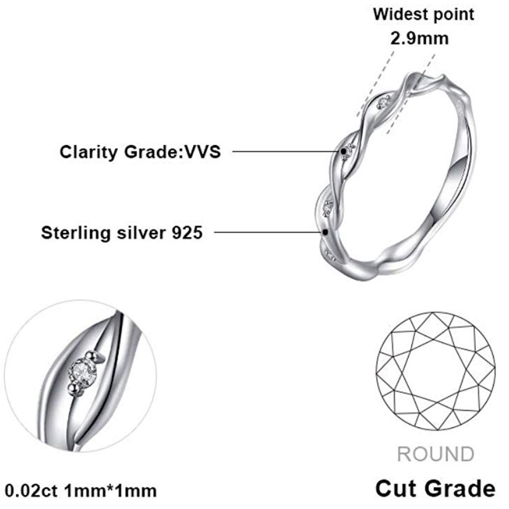 Infinity Love Sterling Silver Ring - image 5